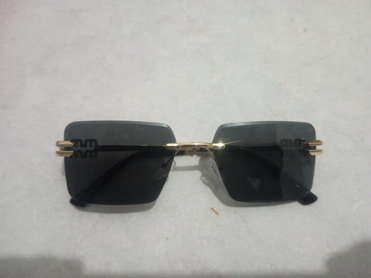 Black square sunglasses with gold frame from Rash Enterprise deals collection featuring stylish deal offer
